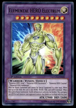 Yu-Gi-Oh TCG #LCGX-EN052 Elemental HERO Electrum UR,1st Ed. NM - Image 1