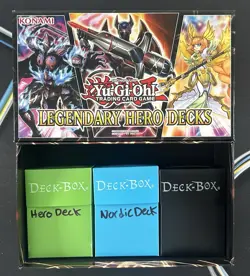 Yu-Gi-Oh! Near Mint Legendary Hero Decks Collector’s Box Set - Image 1