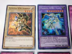 6 Elemental HERO YuGiOh Cards: Masked Hero Dian Secret Rare, Hero Signal - Image 2