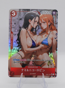 Nami And Nico Robin One Piece Custom Sexy Waifu Doujin Trading Card Manga Art 9 - Image 1