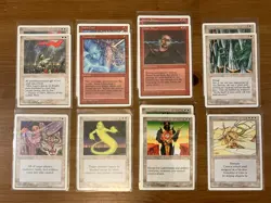 Lot of 13 MTG Cards from 4th Fourth Edition Magic the Gathering White Red 1995 - Image 1