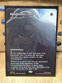 Magic: The Gathering Bloodbender's Rise Enchantment Black TLE Card 0023 - Image 1