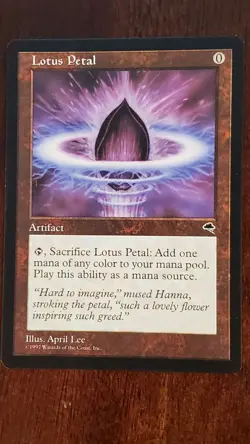 Lotus Petal Tempest EX/LP #294/350 MTG Magic the Gathering Artifact Rare - Image 1