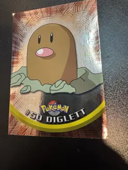 Pokemon Topps Series 1 Blue Logo Holo #50 Diglett LP - Image 1