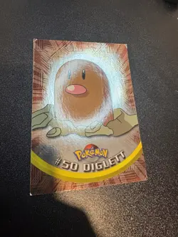 Pokemon Topps Series 1 Blue Logo Holo #50 Diglett LP - Image 2
