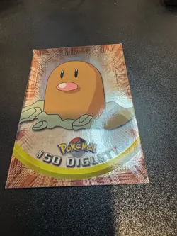 Pokemon Topps Series 1 Blue Logo Holo #50 Diglett LP - Image 3