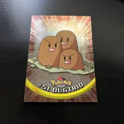 Dugtrio #51 1999 Topps Pokemon TV Animation Series - Image 1