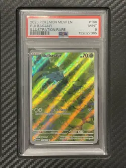 2023 PSA 9 Bulbasaur #166 Illustration Rare Pokemon TCG Scarlet & Violet Mew 151 - Image 1