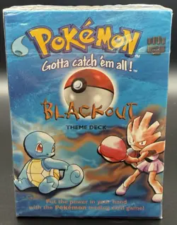 1999 Pokemon TCG Blackout Theme Deck Wizards of the Coast Sealed Mint!! - Image 1