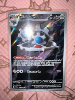 Klinklang 141/086 Illustration Rare Yuka Morii Pokemon TCG SV: Black Bolt NM - Image 1