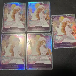 5x One Piece TCG English Sanji and Pudding EB02-035 SR - Image 1