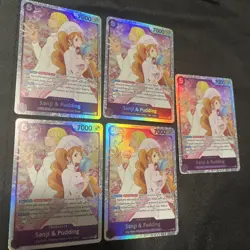5x One Piece TCG English Sanji and Pudding EB02-035 SR - Image 3