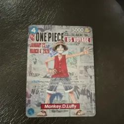 One Piece CCG Monkey.D.Luffy US Voyage 1000 Character Card 5000 Power Cost 4 - Image 1