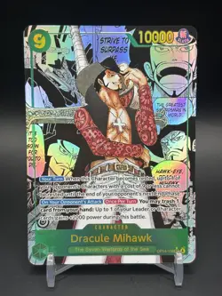 Mihawk OP14-119 SEC Manga Alt Art Azure Sea's Seven One Piece TCG English - Image 1