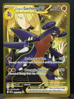 Cynthia's Garchomp ex 241/182 SV Destined Rivals Hyper Rare Holo Pokemon Card NM - Image 1