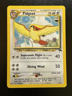 PIDGEOT Pokemon Card - WOTC - Southern Islands - 2/18 - NM (A) - Image 1
