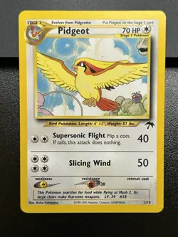 PIDGEOT Pokemon Card - WOTC - Southern Islands - 2/18 - NM (A) - Image 2
