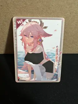 Goddess Story: Genki Parade Genshin Card Yae Miko WS-03 Rarity (Heat Activated) - Image 1
