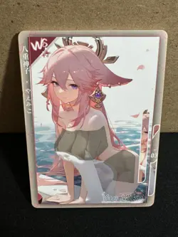 Goddess Story: Genki Parade Genshin Card Yae Miko WS-03 Rarity (Heat Activated) - Image 2