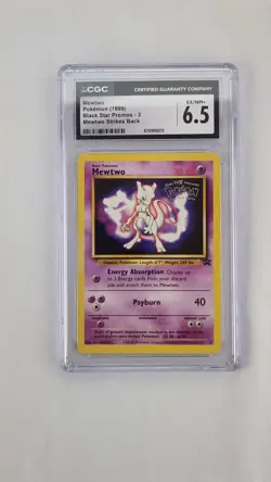 Pokemon TCG Mewtwo Black Star Promo Card #3. 1999 Mewtwo Strikes Back. - Image 1