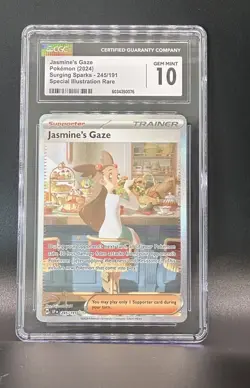 Pokemon Jasmine's Gaze Surging Sparks #245/191 English CGC 10 - Image 1