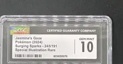 Pokemon Jasmine's Gaze Surging Sparks #245/191 English CGC 10 - Image 3