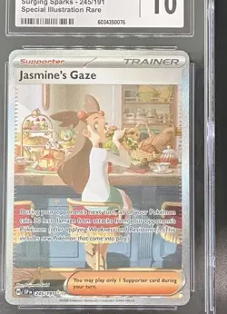 Pokemon Jasmine's Gaze Surging Sparks #245/191 English CGC 10 - Image 5