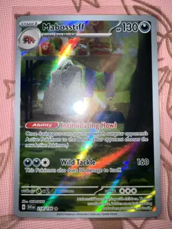 Mabosstiff 218/198 Illustration Rare Holo Pokemon Scarlet & Violet Base Set NM - Image 1