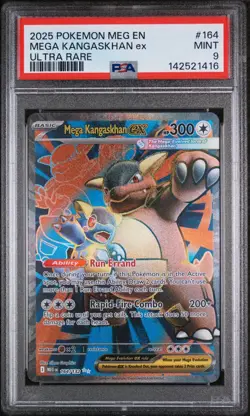 Pokemon Mega Kangaskhan EX 164/132 Full Art Ultra Rare Mega Evolution PSA 9 - Image 1