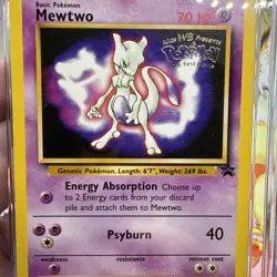 1999 POKEMON MEWTWO BLACK STAR PROMOS 3 MEWTWO STRIKES BACK CGC 9 MINT - Image 5