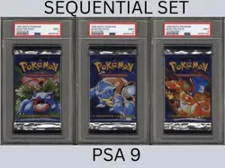 1999 WOTC Pokemon: Base Foil Pack- Complete Artwork Set PSA 9 - Image 1