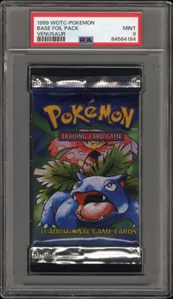 1999 WOTC Pokemon: Base Foil Pack- Complete Artwork Set PSA 9 - Image 2