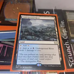 MTG Magic the Gathering Underground River Card - Image 1