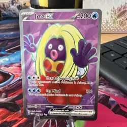 Pokemon TCG Jynx ex MEW V 165 Foil EX Basic Card English - Image 2
