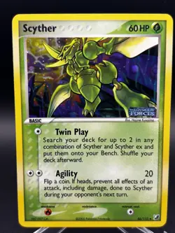 2005 Scyther Reverse Holo 46/115 EX Unseen Forces 2005 Pokemon Card Stamped Rare - Image 1
