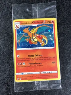 Special Delivery Charizard Pokemon Center Promo Card Sealed SWSH075 - OC - Image 1