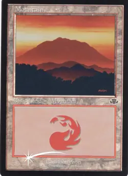 MOUNTAIN 409 RETRO FRAME FOIL DOMINARIA REMASTERED MTG MAGIC NM - Image 1