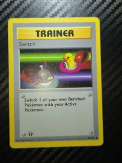 Pokemon TCG Switch Base Set Trainer 1st Edition Common Card 95/102 - Image 2