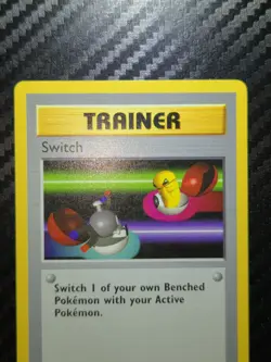 Pokemon TCG Switch Base Set Trainer 1st Edition Common Card 95/102 - Image 3