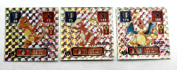 1996 Amada Pokemon Prism Holo Foil Sticker Set No.155, 156 & 157 (MM19) - Image 1