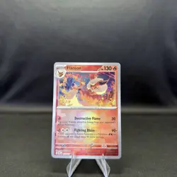 Pokemon TCG Flareon 013/131 Poke Ball Holo Prismatic Evolutions NM/M - Image 1