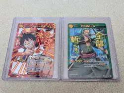One Piece Miracle Battle Carddass Tournament Winner – Luffy V OP 1 Zoro V OP 2 - Image 1