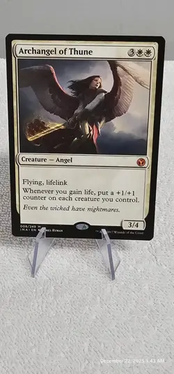 MTG Archangel of Thune Iconic Masters Regular Card, Near-Mint Condition - Image 1