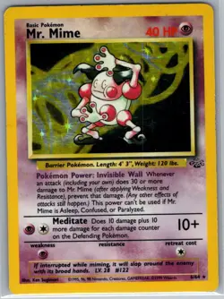 Mr. Mime 6/64 Holo Jungle - Pokemon Card - MP - Image 1