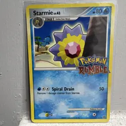 Pokemon Starmie Rumble 5 Promo Regular Card HP 80 Spiral Drain 50 English - Image 1