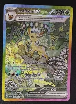Pokemon Leafeon EX Full Art Holo 270 HP Stage 1 Card 144/131 - Image 1