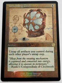 MTG Unwinding Clock Foil - Retro Schematic The Brothers war LP - Image 1