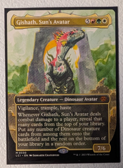 MTG - Custom Commander Deck - Gishath, Sun's Avatar - Dinosaurs -Red/Green/White - Image 1