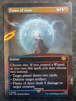 Flame of Anor - Borderless - LOTR Tales of Middle Earth (MTG) - Image 1