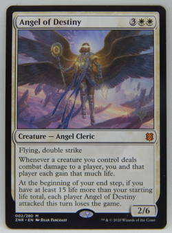 2020 Magic The Gathering - Zendikar Rising Promo #002 - ANGEL OF DESTINY - Image 1